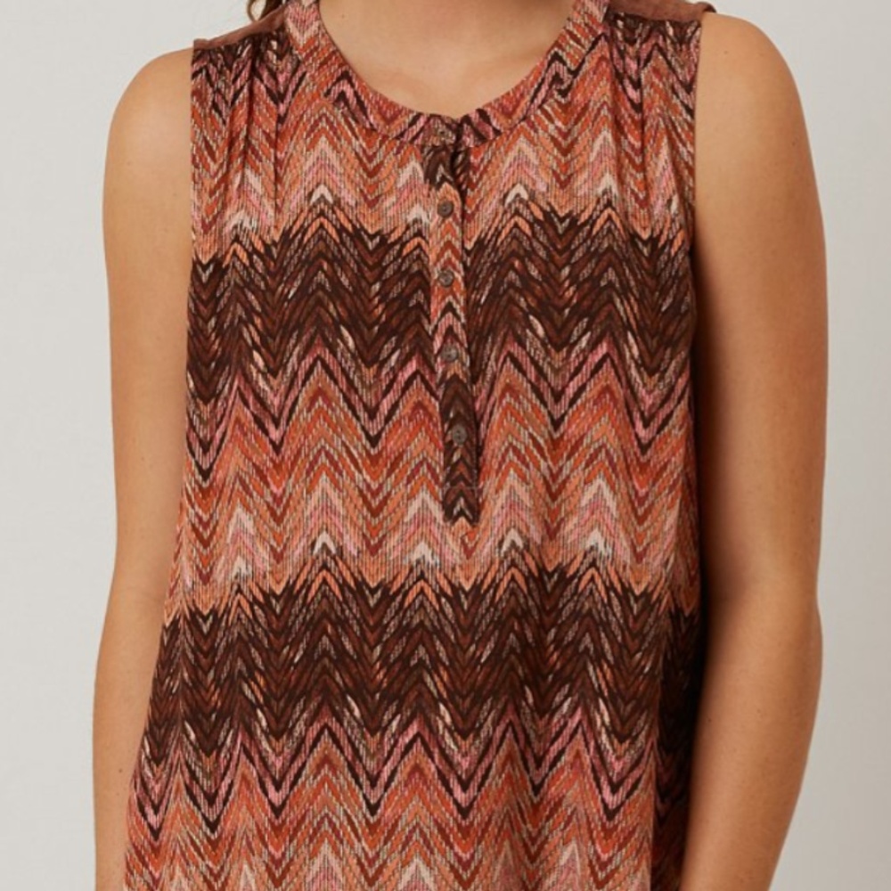 MISS ME PRINTED HENLEY TANK TOP